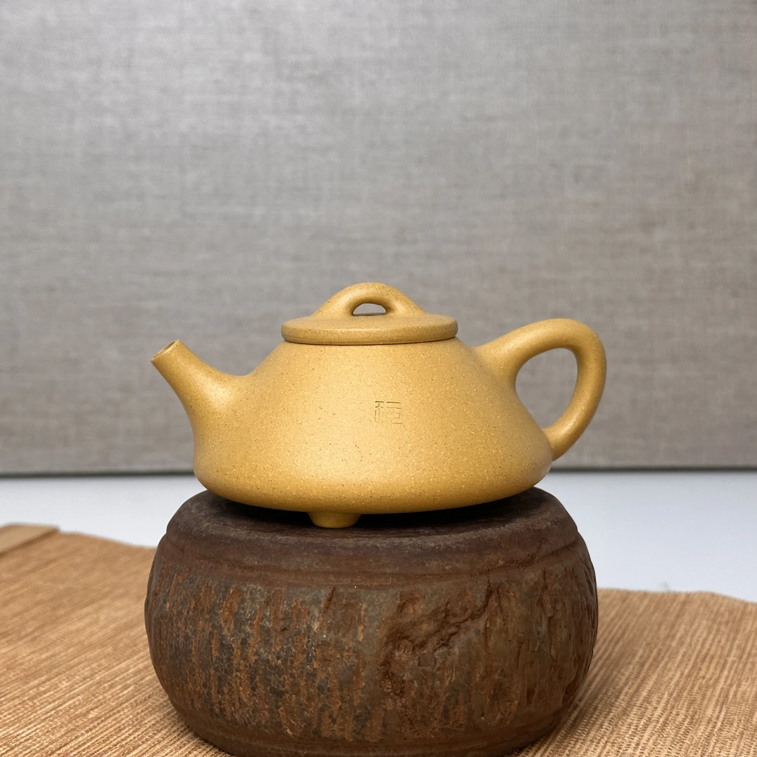 旭壶山房，玩壶圣手，石瓢，110cc左右，黄泥