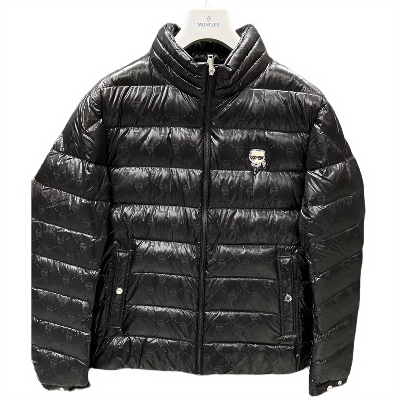 全新未使用 KARL LAGERFELD/卡尔拉格斐 暗纹印花羽绒服0108051