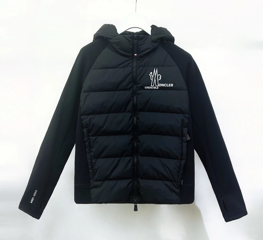 全新未使用 MONCLER 24秋冬 MAGLIA 胸前拉链羽绒拼接外套8G00026