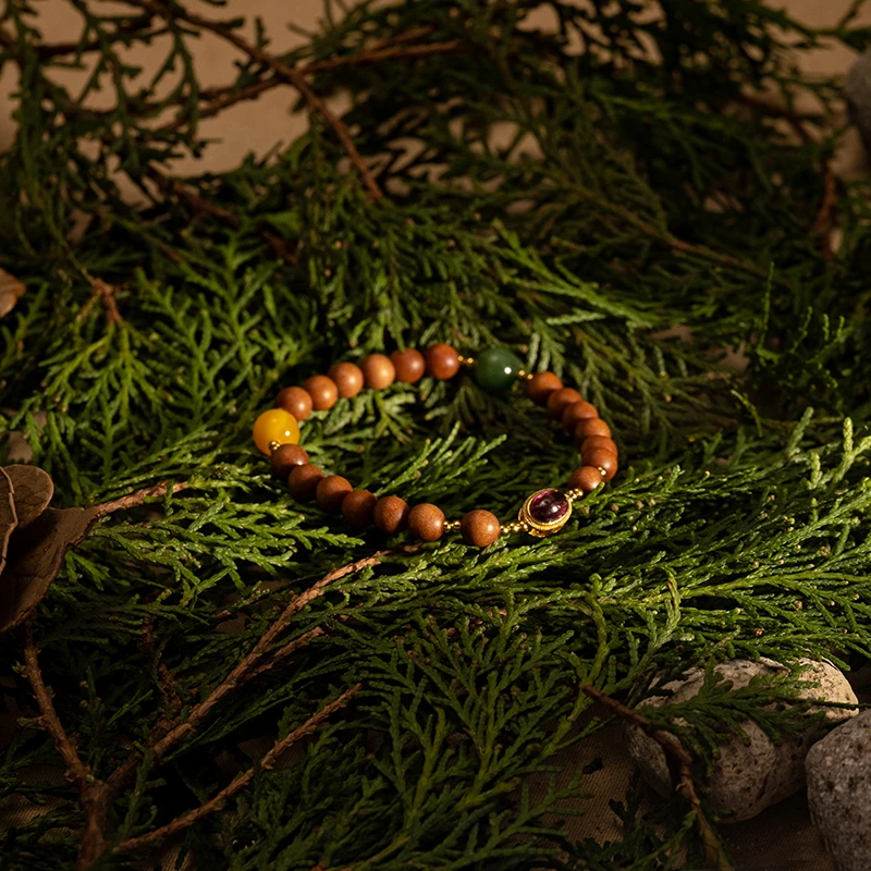 925银木质手链 【熙么】竹梦 手串 B02D-1894多样性发货