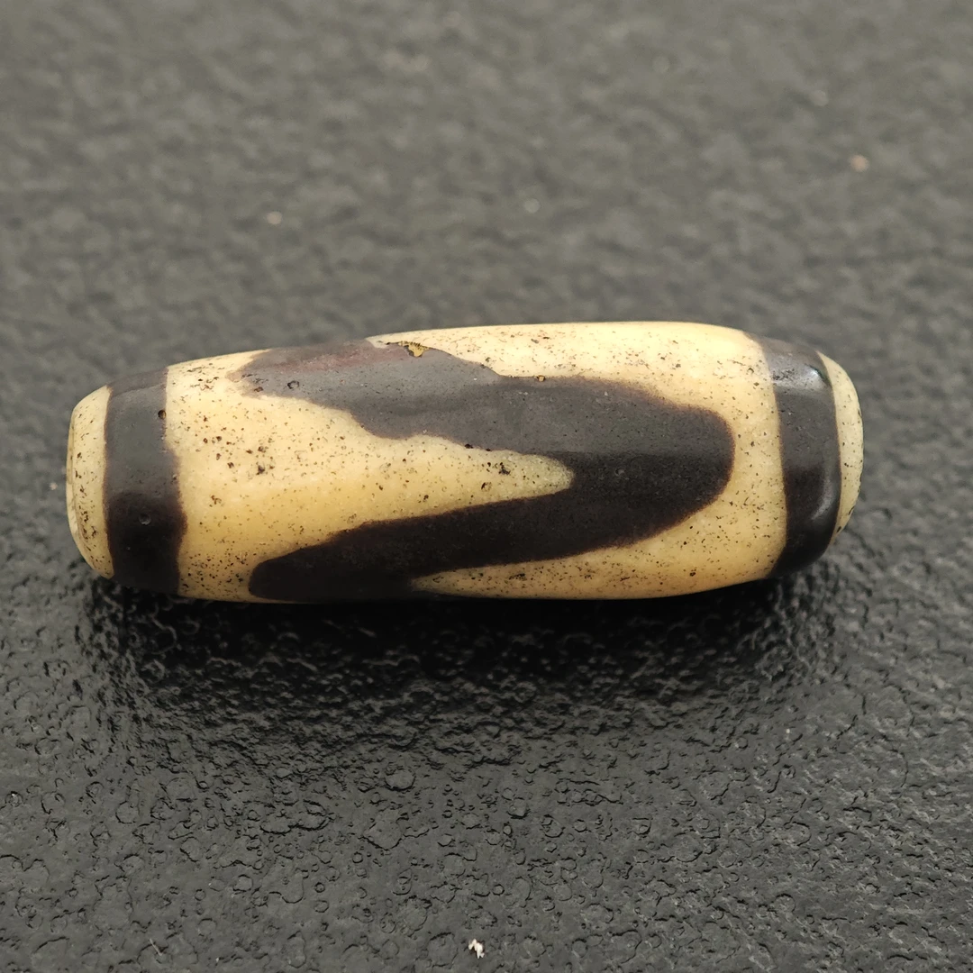 【那山那珠】琉璃琉璃牙图纹老料器珠