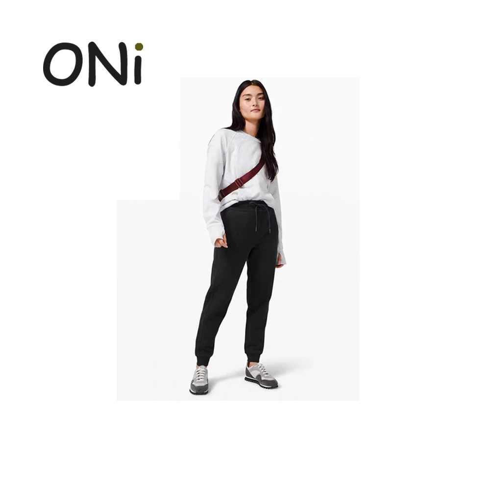 「当家花旦」L~  高腰舒适拉绒运动裤女