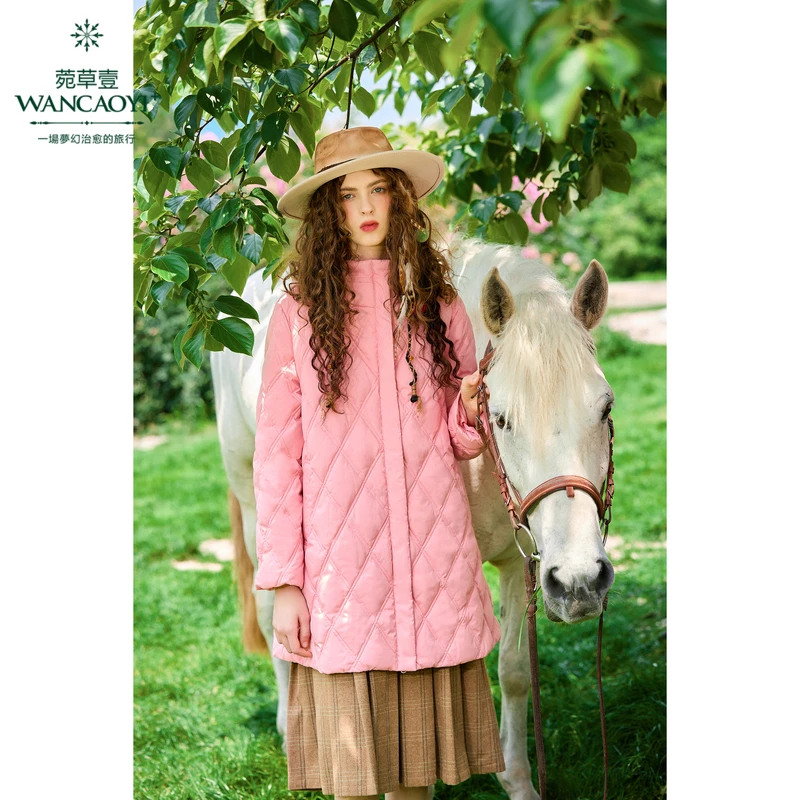 【千颂妮专享】菀草壹加厚羽绒服2024冬季新款鸭绒外套Y08820351