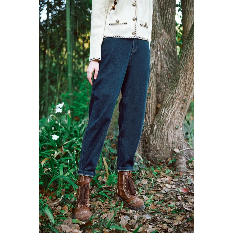 【小余专属】菀草壹2024年秋季牛仔裤小脚九分裤长裤子N25203331