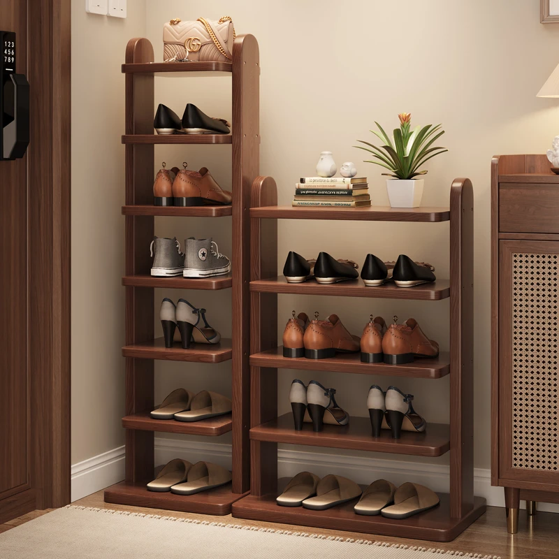 实木鞋架鞋架子多层家用入户门口储物省空间可坐窄款收纳置物架