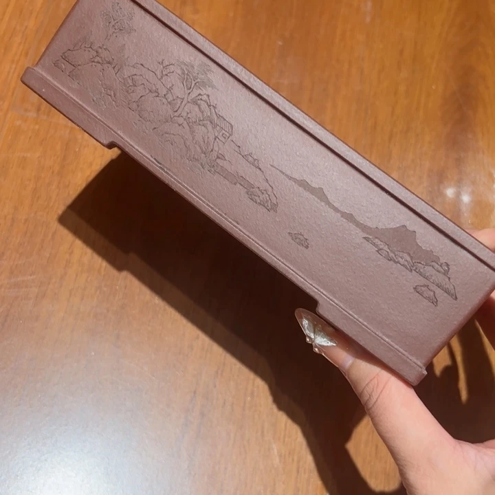 紫砂花盆半手工制作