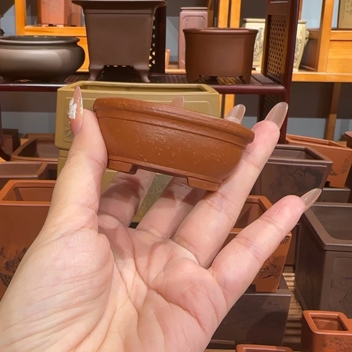 紫砂花盆木**子半手工制作