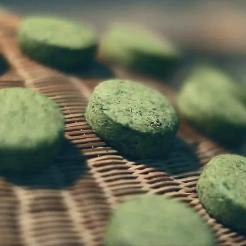 【冬妮精选】唐代煎茶茶饼 顾渚紫笋茶古法制