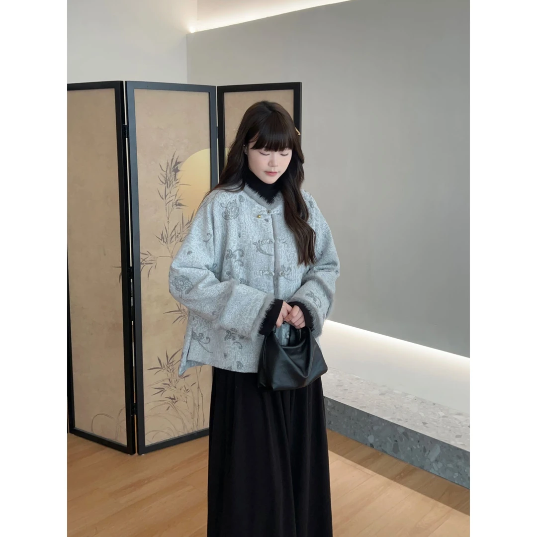 armoirelin 新中式提花气质外套上衣