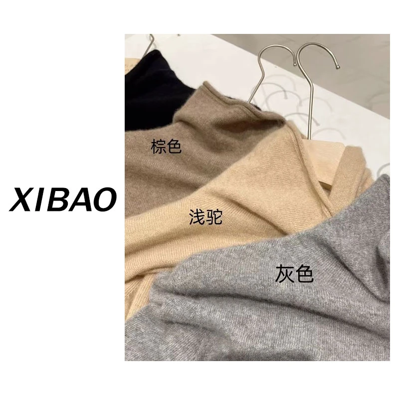【堆领纯羊绒】100%山羊绒一线高翻领堆领两穿女款