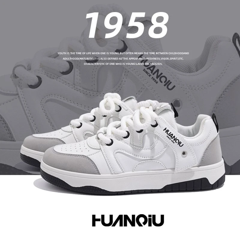 环球小白鞋男厚底增高运动板鞋男2023秋季新款ins潮流韩版休闲鞋