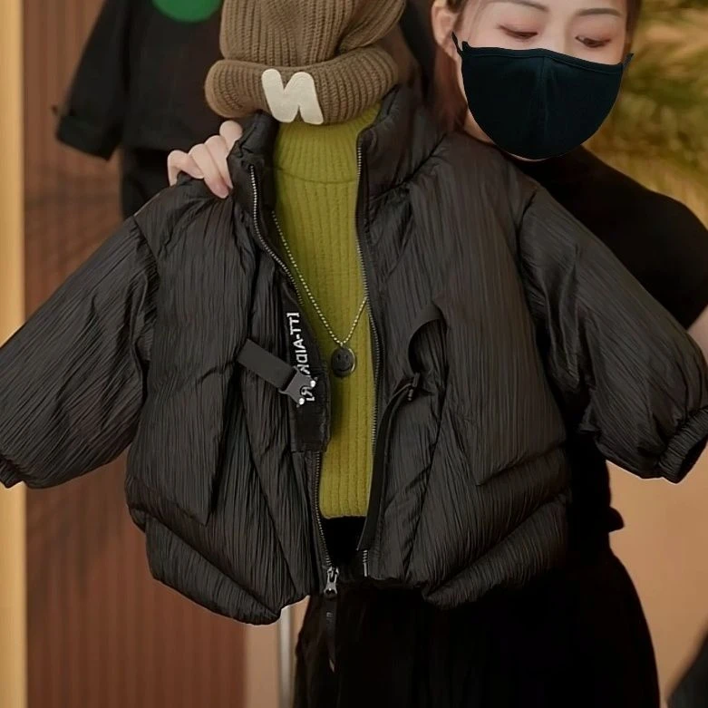 儿童冬装棉服2023新款男女童韩版防寒保暖中小童酷帅棉衣外套