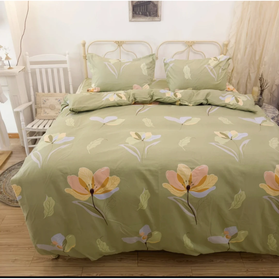 2.3x2.4 双人高支高密斜纹棉大床单【浪漫春天】