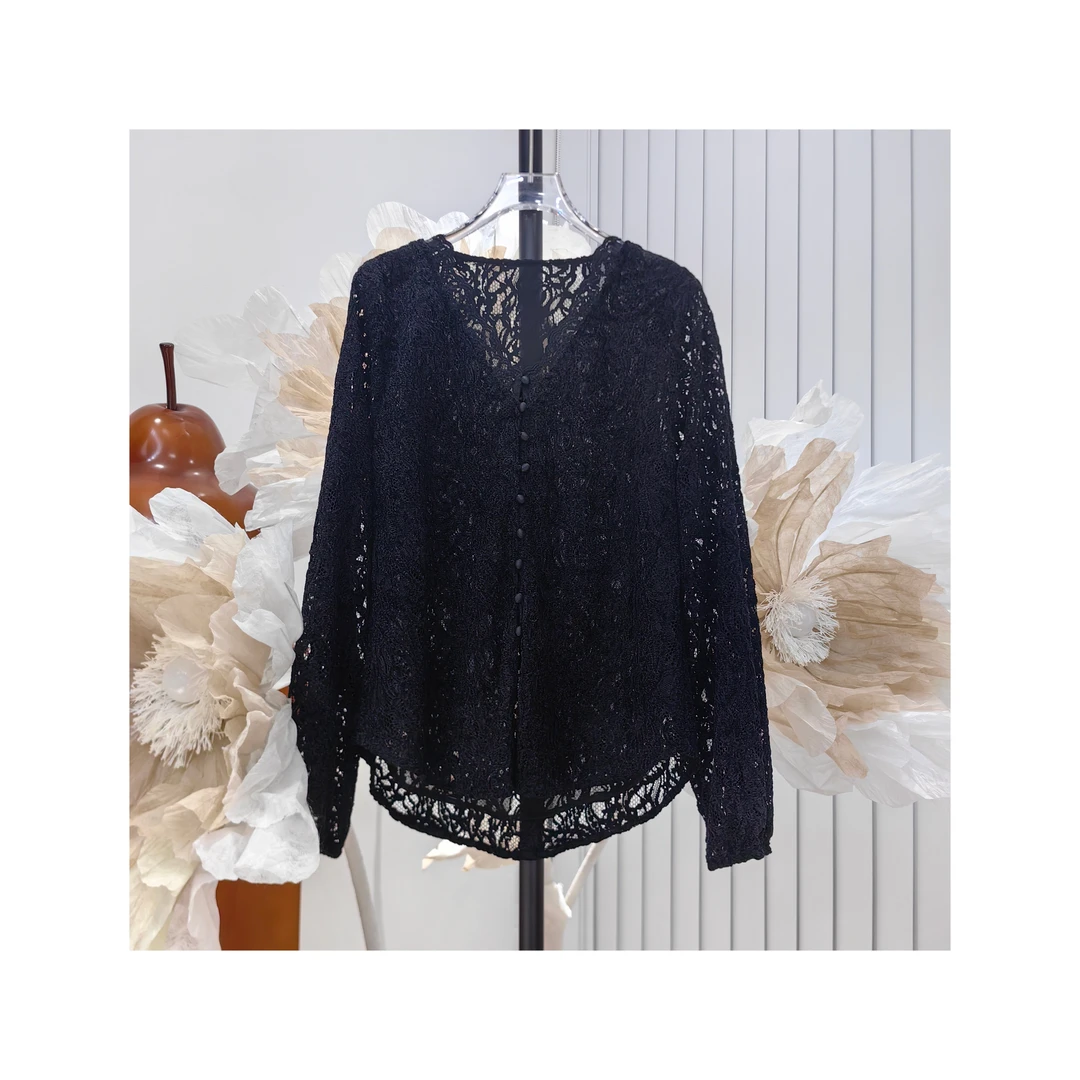 24357415【梦里花】精致优雅气质宽松上衣