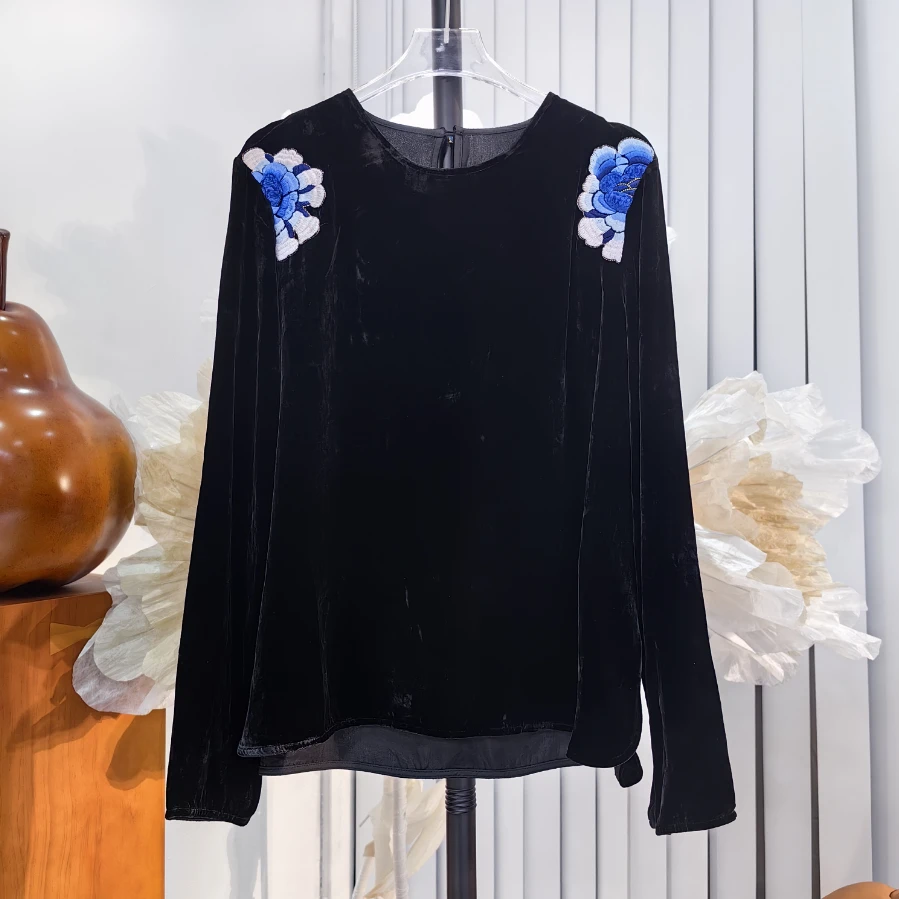 24316287【花向晚】24秋新中式国风刺绣国风上衣