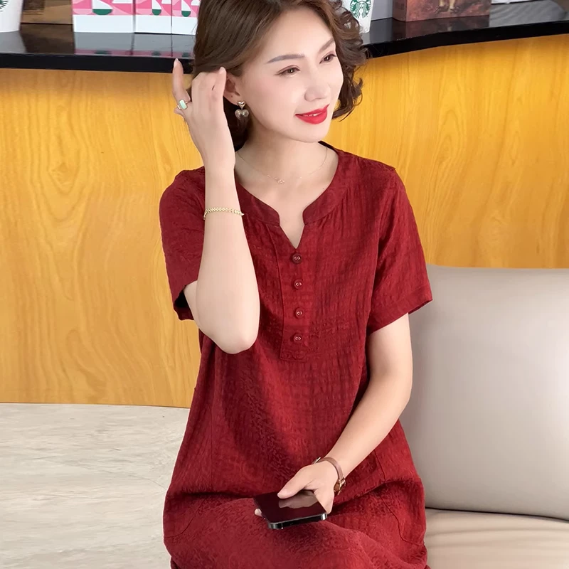 夏季七夕浪漫大牌杭州双面穿香云纱真丝连衣裙女气质桑蚕丝裙子