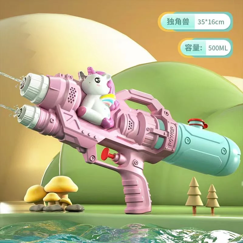 新款儿童水枪玩具大容量双喷头戏水枪创意玩具居家日用套装