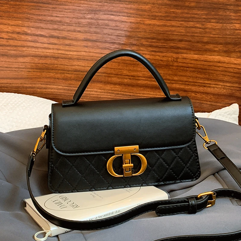 韩版包包女新款高级感秋冬复古单肩包斜挎包精致小手提包2025