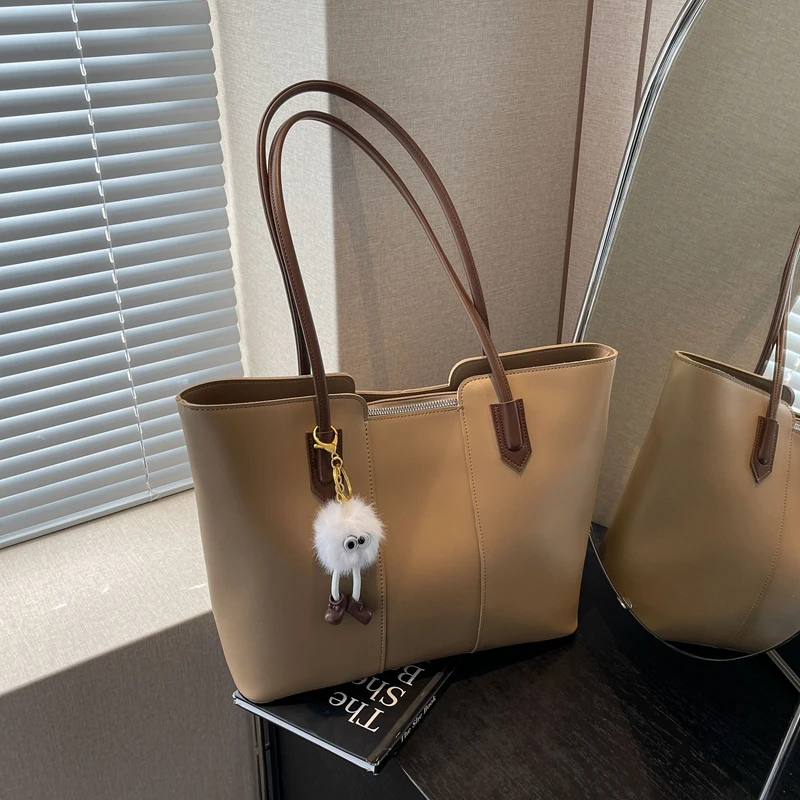 韩版休闲大容量包包女小众平替好物秋冬手提托特包雅丹通勤单肩包