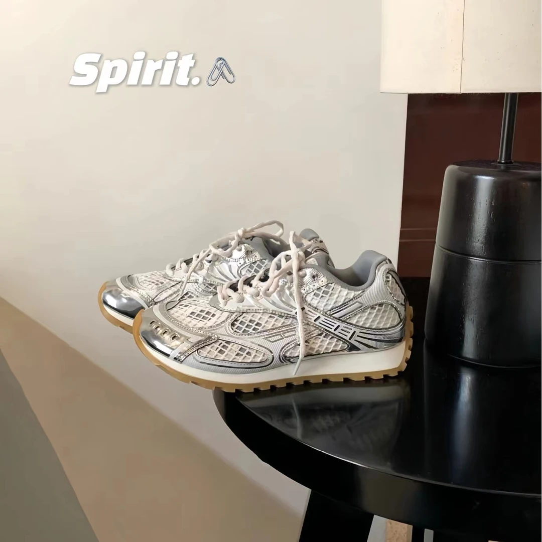 【葡萄家】张小姐喜爱~复古拼色网面厚底运动老爹鞋休闲鞋女鞋新款