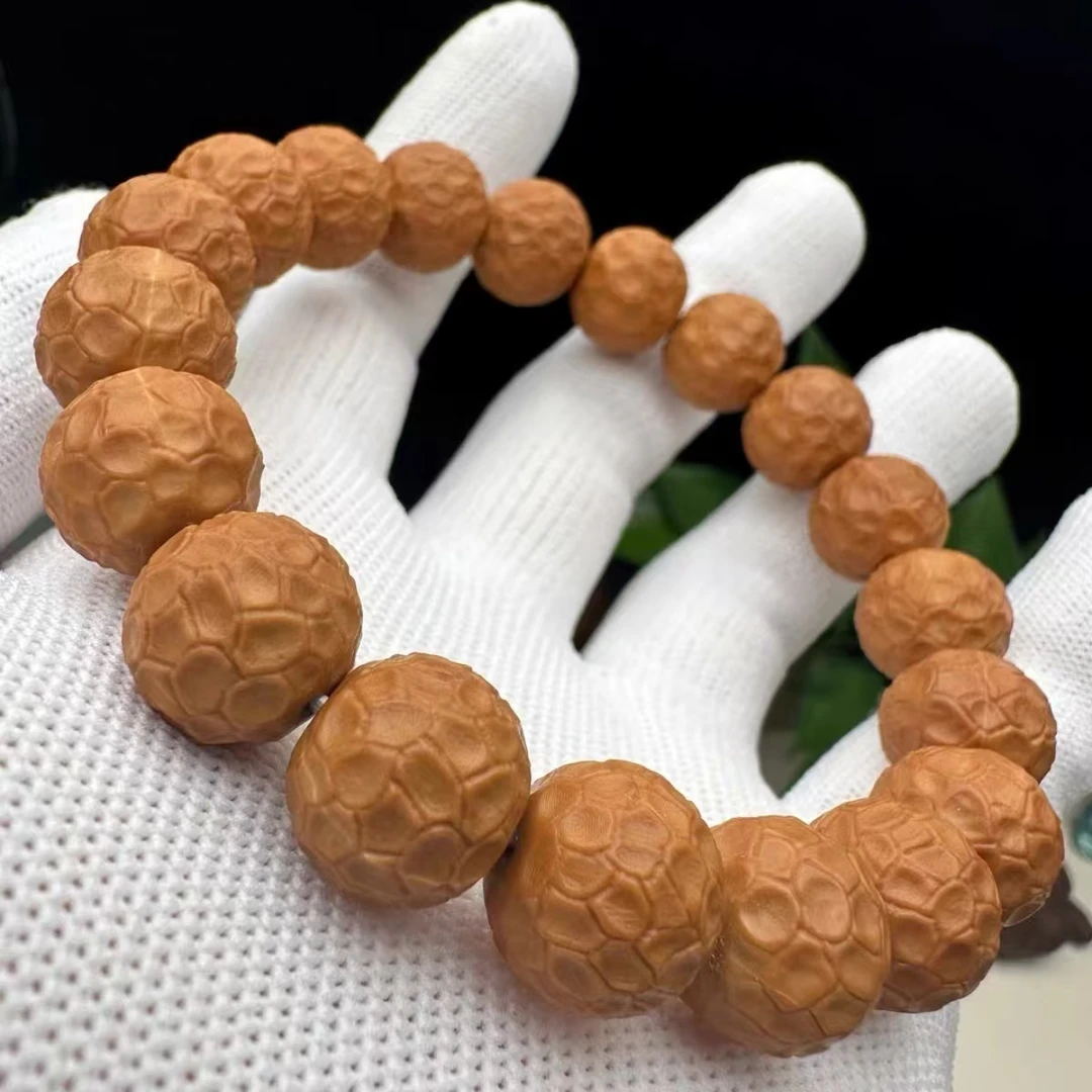 蛟龙无相猴头核桃手串！龙鳞无相 保原色无任