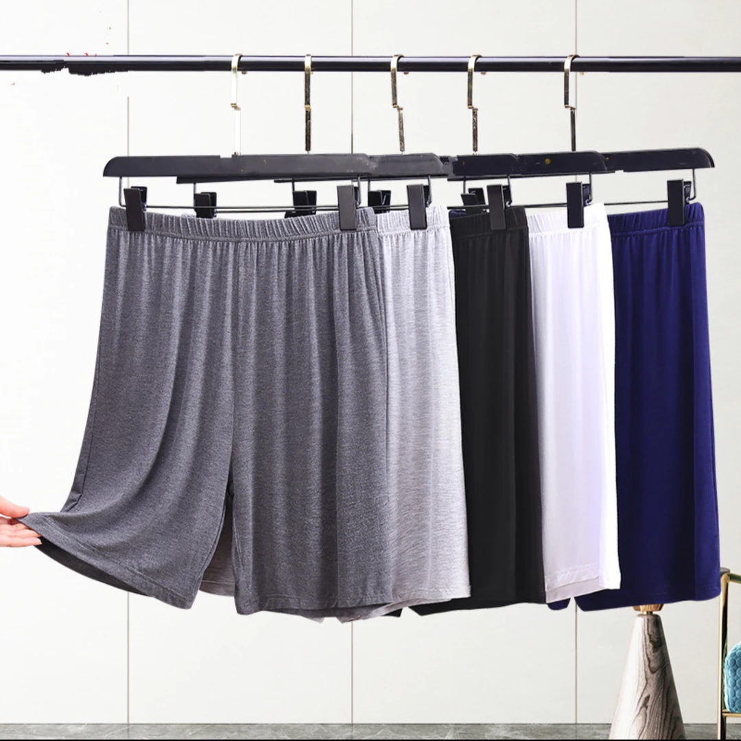 睡裤男夏季短薄款男士莫代尔睡裤男可外穿休闲宽松加大码居家短裤