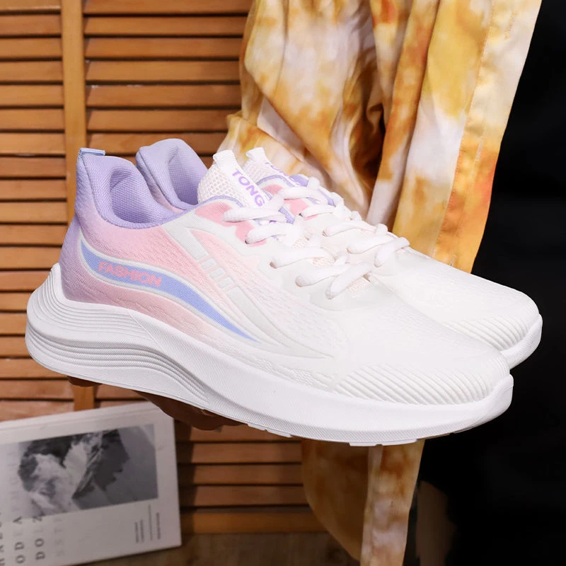 3399春秋椰子运动鞋女款2024新款春季渐变休闲减震轻便跑步鞋球鞋