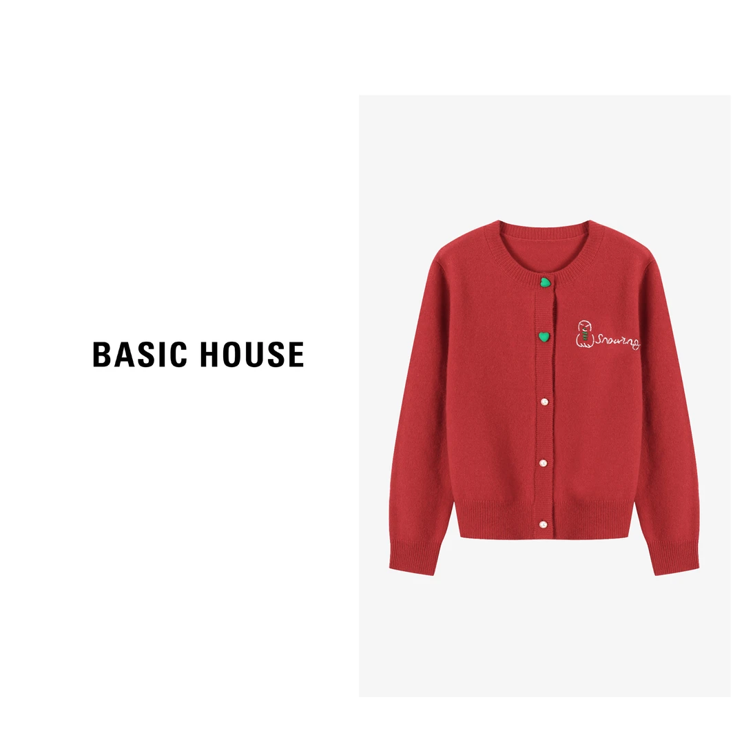 【丽公主】Basic House/百家好气质小香简约针织衫B0623H5R552