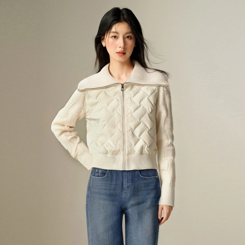 【陈大可专属】Basic House/百家好时尚复古翻领羽绒服-B0624S5F222