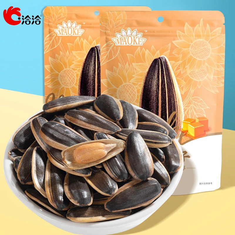 洽洽毛嗑瓜子500g一斤装焦糖味山核桃味休闲零食大包袋装食品