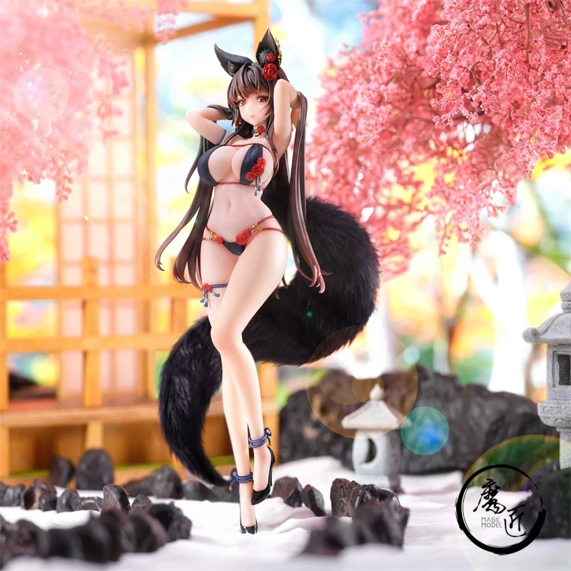 BearPanda 玫瑰狐娘 TACCO 真实毛绒尾 追视眼 1/6 手办 魔匠模型