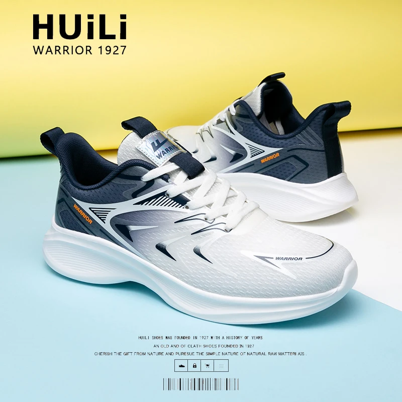 Warrior/回力运动鞋男鞋夏季网面透气跑步鞋减震防滑跑鞋软底潮鞋