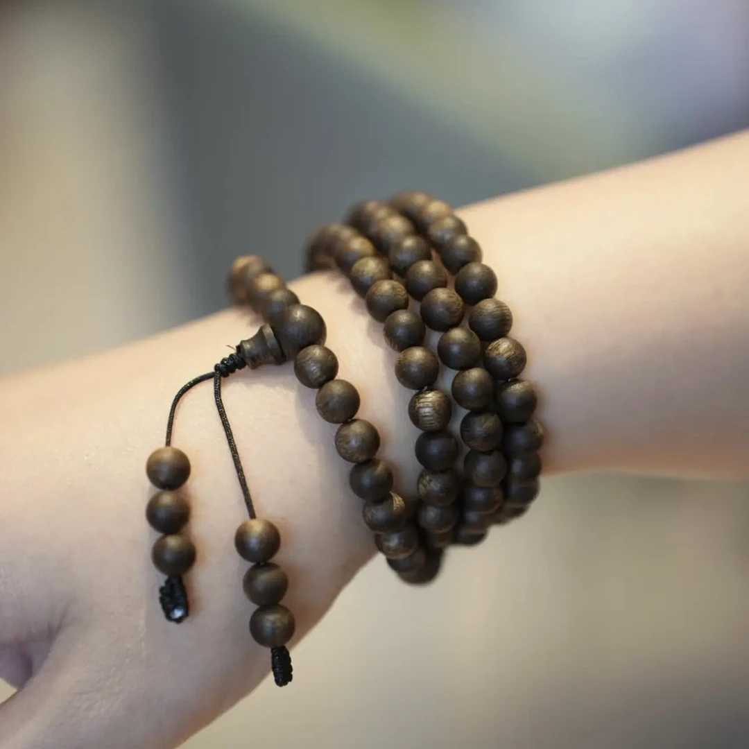 沉香圆珠多圈6mm手串13克多样性发一条