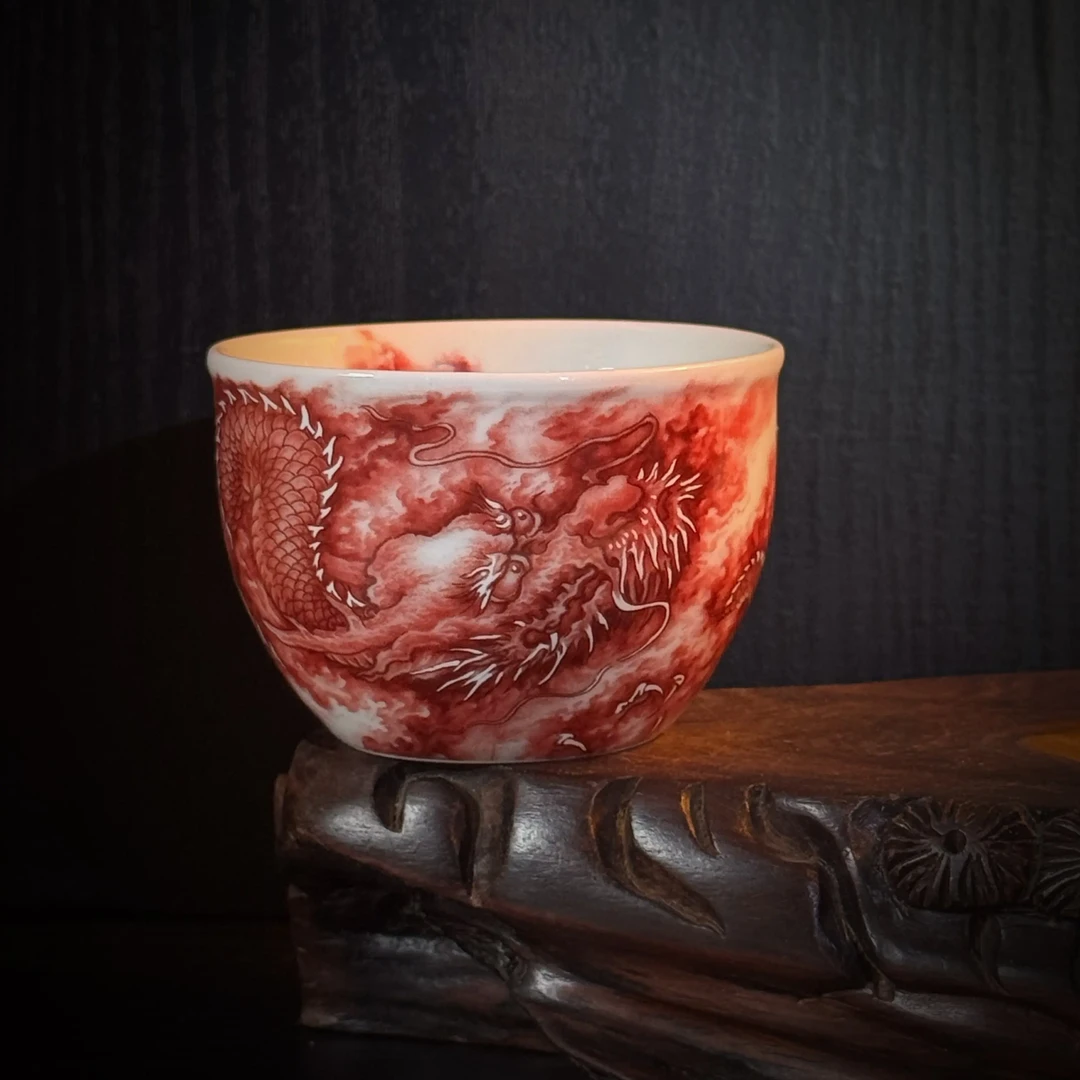 龙纹品茗景德镇陶瓷主人杯