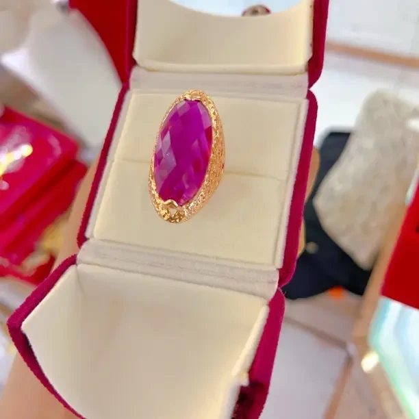 纯铜合成锆石戒指 素款活口欧美风戒指精致指环镶嵌玫瑰金