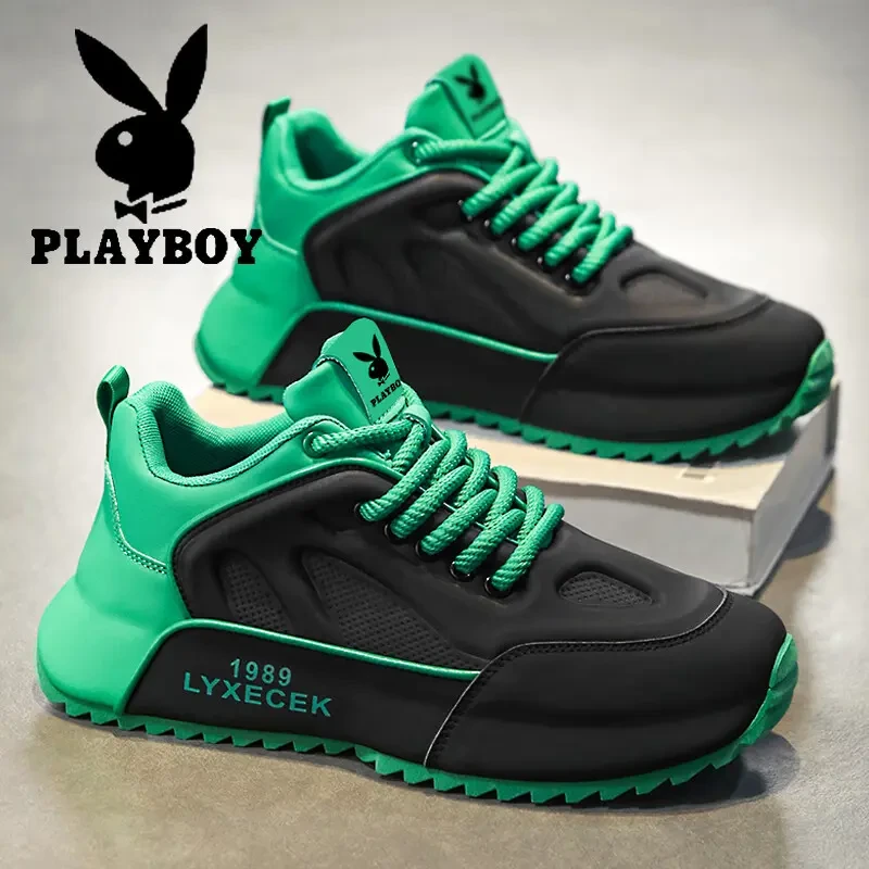 花花公子运动男鞋春秋季新款休闲百搭潮流男士时尚老爹潮鞋子男款