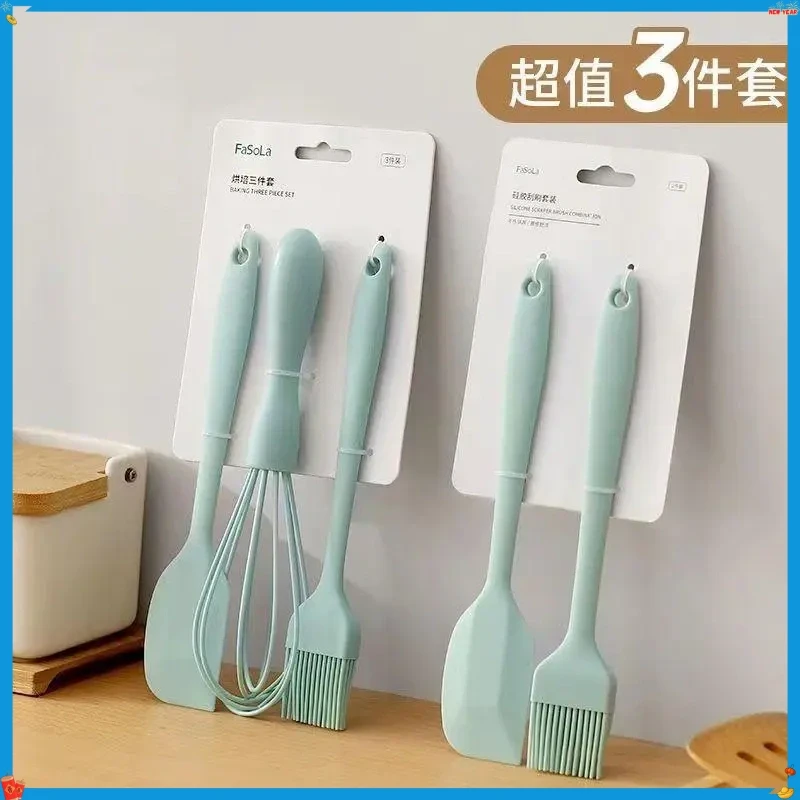 电饼铛耐高温一体式硅胶烘焙打蛋器烘焙蛋糕奶油抹刀搅拌工具B42