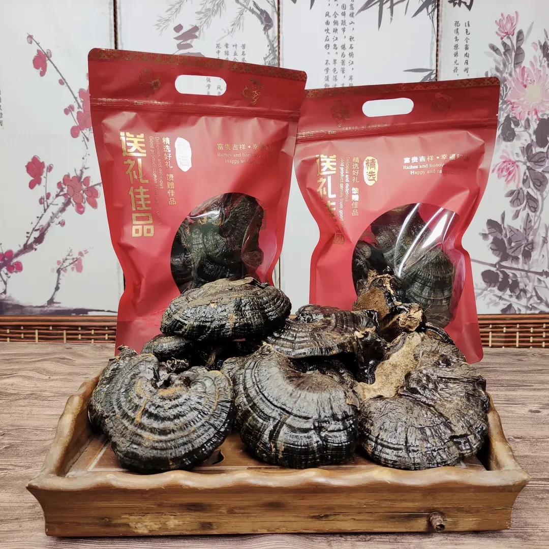 礼即正宗西藏黑灵芝整枝干货可煲汤250克/500克装