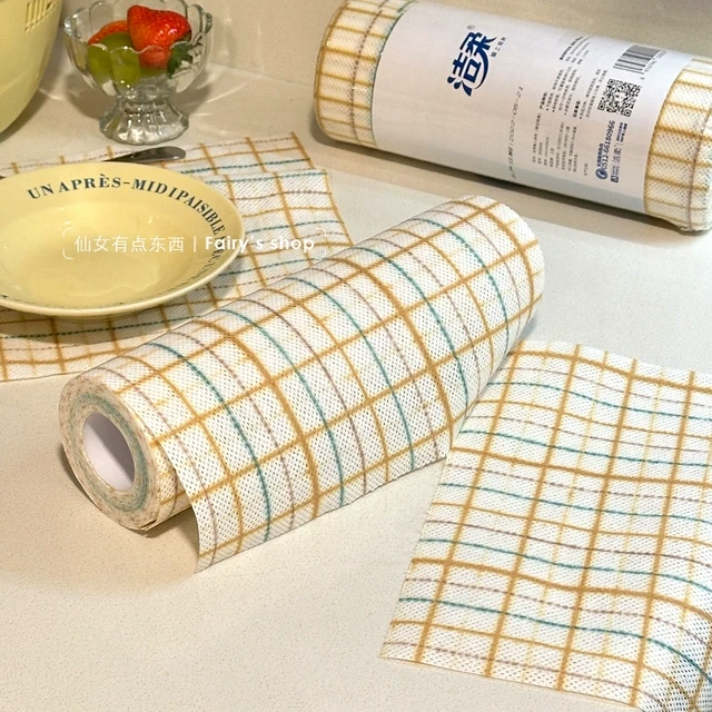 加厚不沾油一次性洗碗布懒人抹布家用干湿两用厨房清洁专用纸吸水