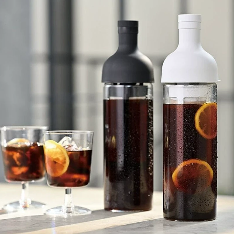 日本进口Hario咖啡冷萃壶玻璃冷水壶泡茶壶饮料瓶密封便携水杯子