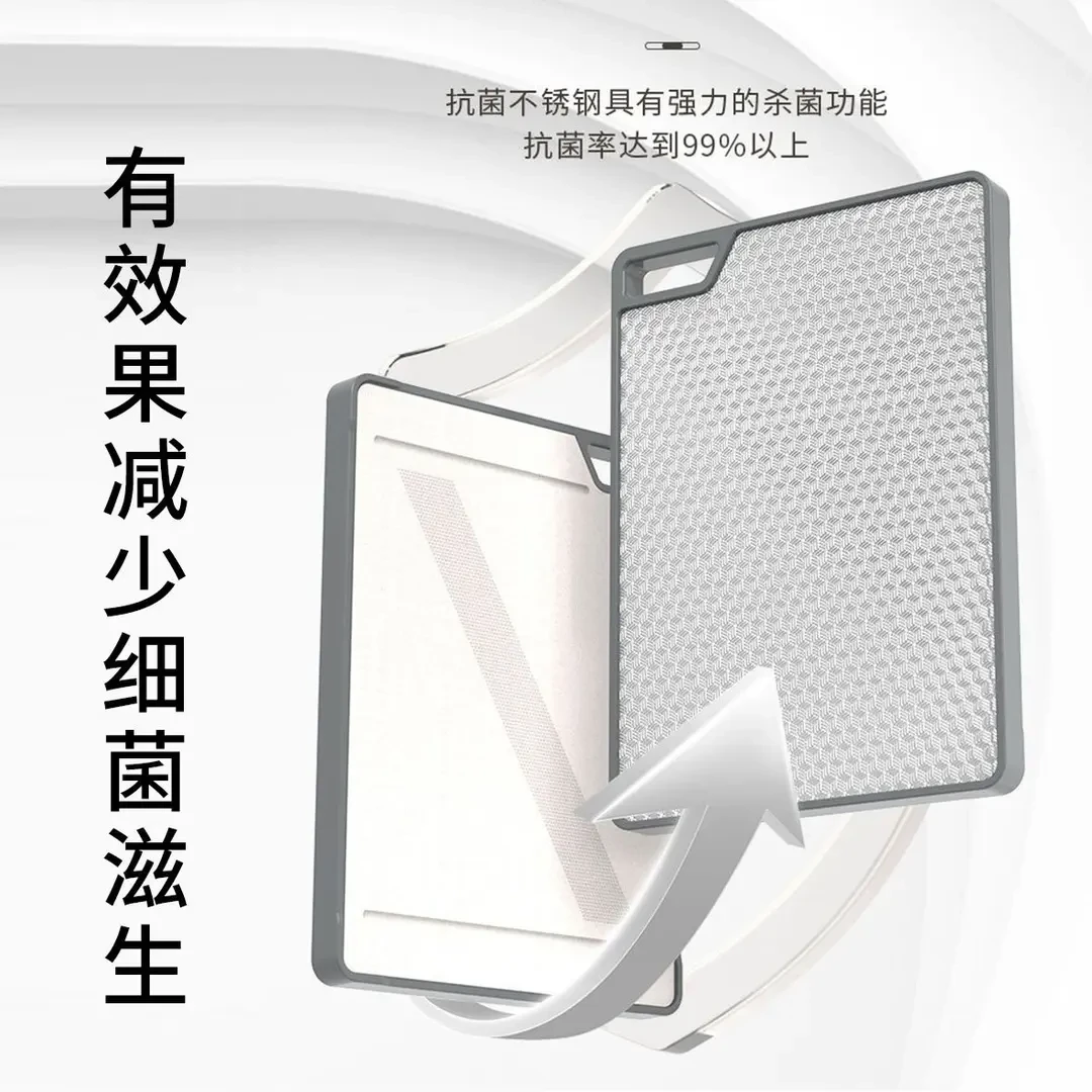 水槽专用不锈钢食品级双面菜板加厚厨房水槽专用菜板