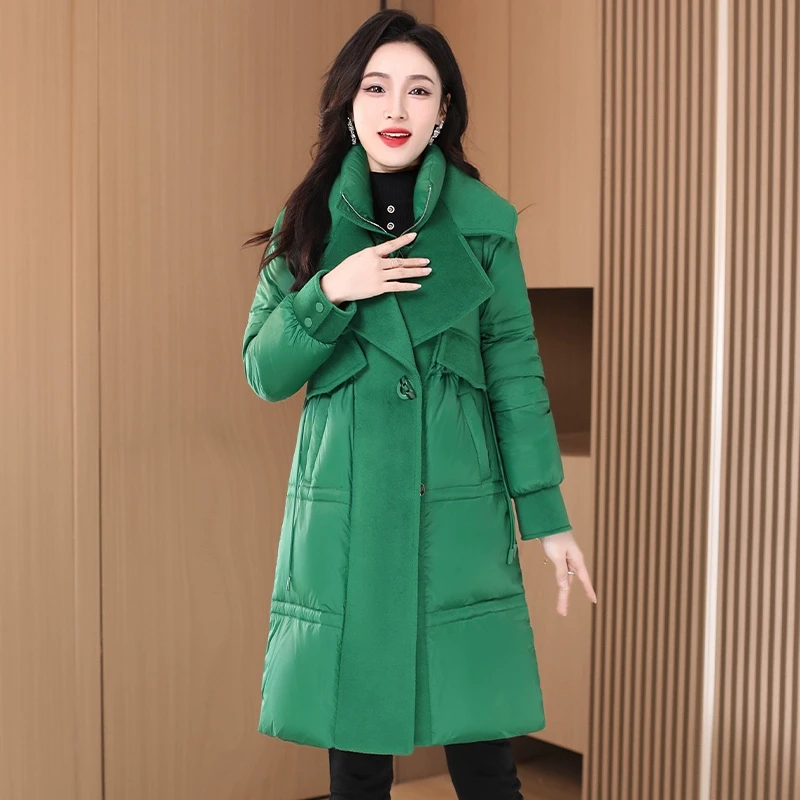 2025年新款女装九江羽绒服内胆毛呢大衣女秋冬2025新款时尚洋气高