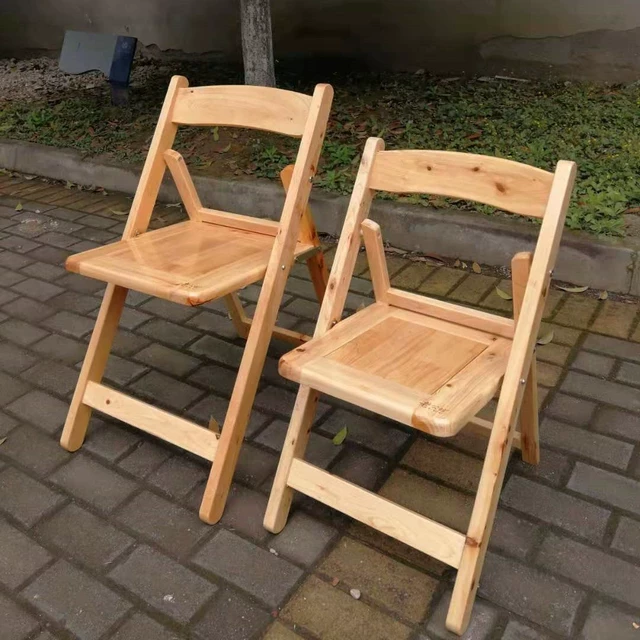 加厚香柏木折叠椅子实木小凳子靠背椅户外便携折叠餐椅小椅子家用