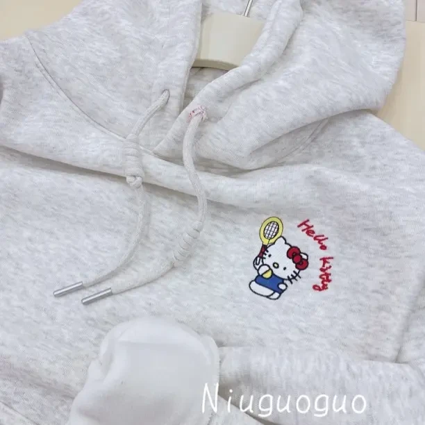 秋冬加绒加厚连帽卫衣女宽松减龄甜美韩系chic别致小个子外套