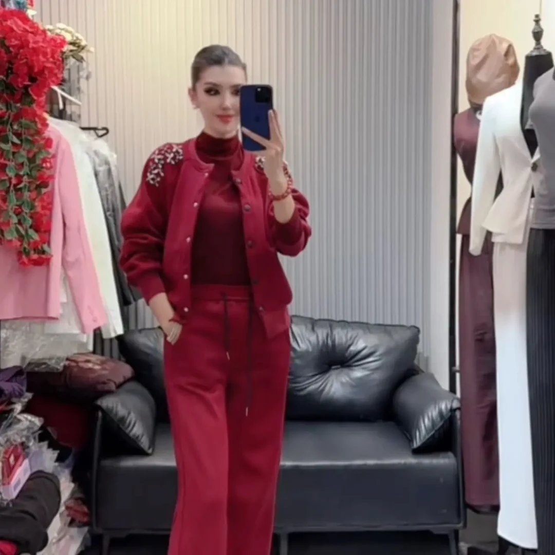 与莫代尔材质休闲手工钉珠套装