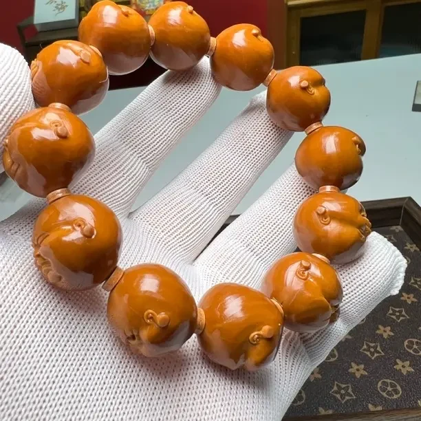 橄榄核雕刻2.3正圆人生百态京东包邮