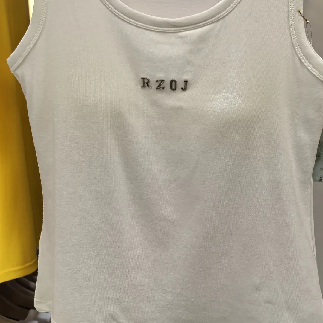 休闲风修身带胸垫女士背心内搭外穿百搭夏季运动白色时尚通勤女款