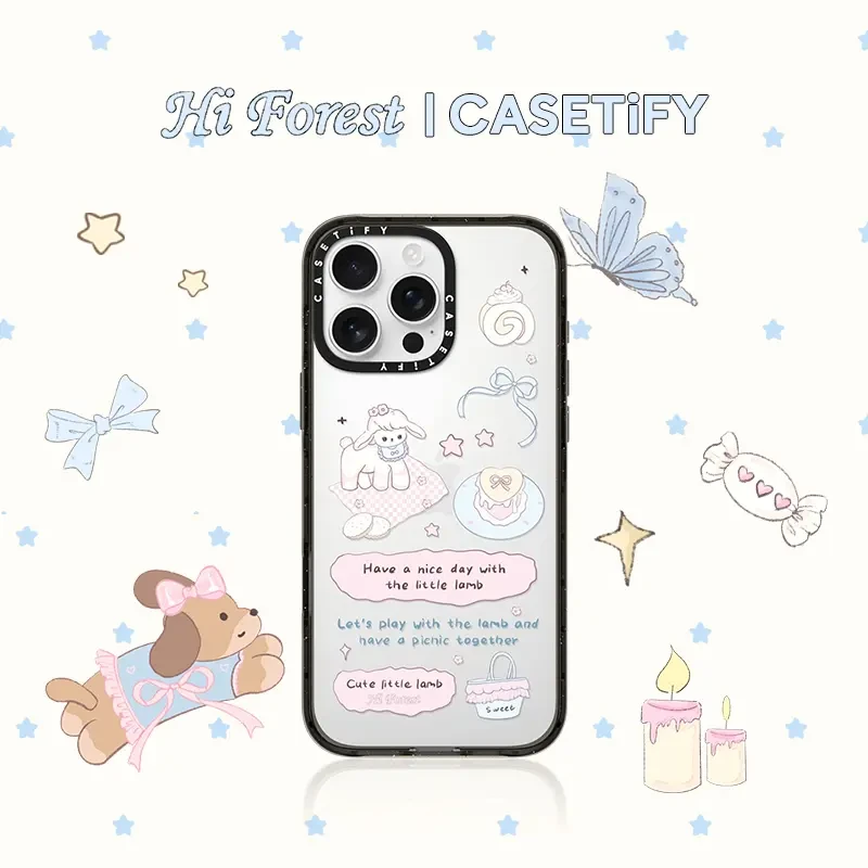 CASETiFY 森林早报 艺术家系列咩咩春游手机壳 适用iPhone16/15新