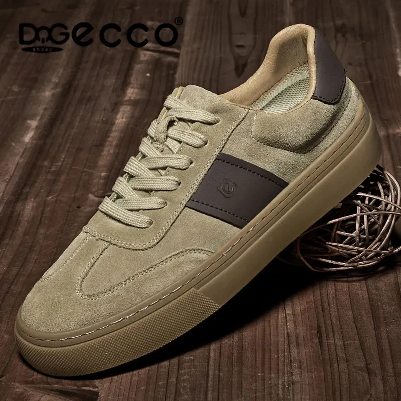 DQGECCO爱步特伦男鞋新款时尚舒适真皮休闲鞋夏季透气软底板鞋男