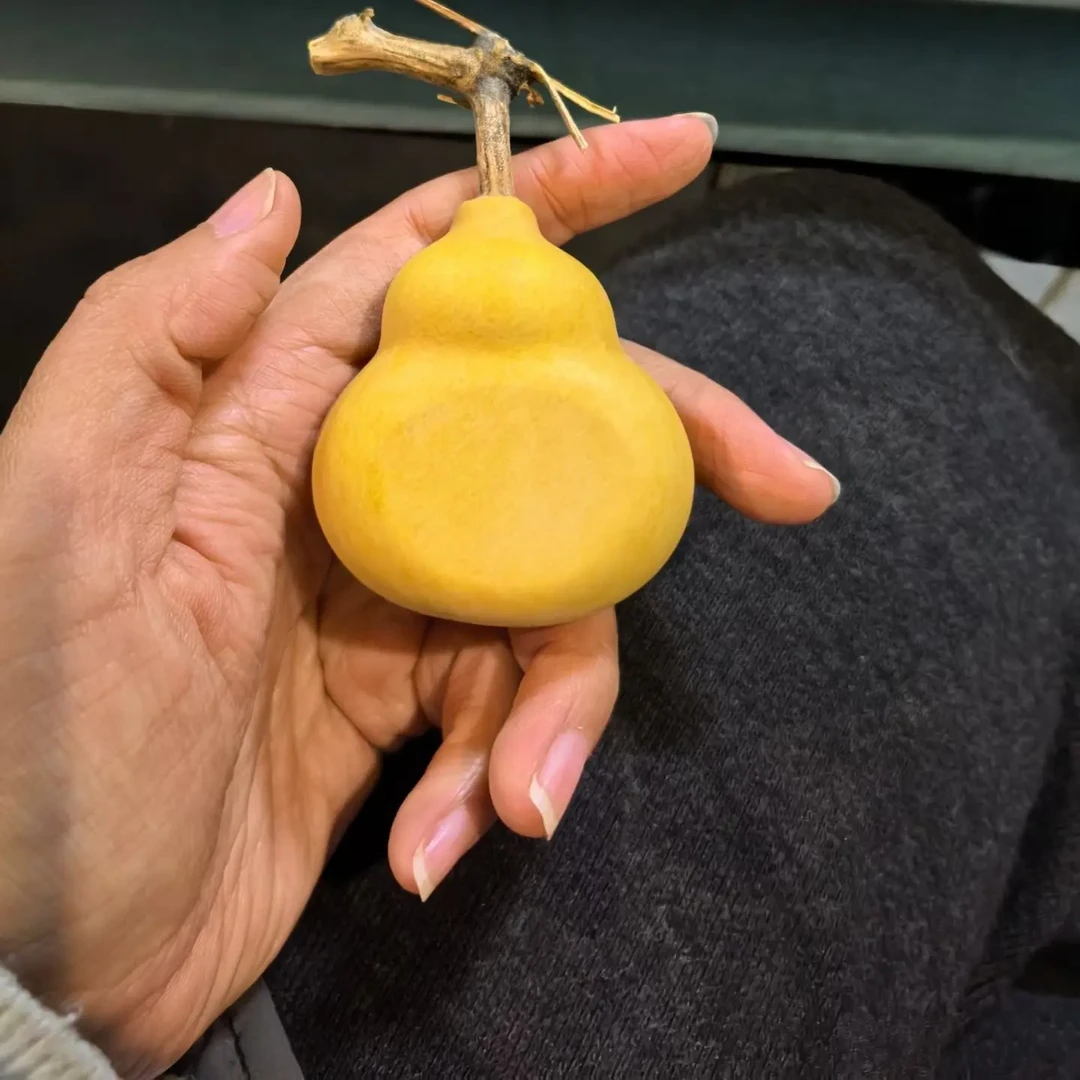 天然带龙头小葫芦手把件可盘玩文玩福禄葫芦